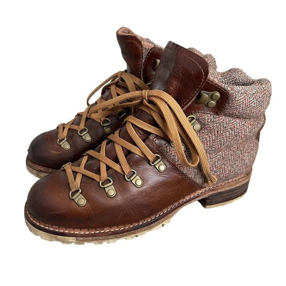 Woolrich Size 8 Rockies Alpine Ankle Boots Leather Lace Up Booties Hiking Winter - Picture 1 of 14
